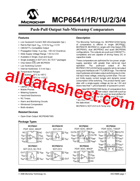 MCP6541RT-E/P型号图片