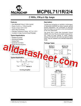 MCP6L72T-E/SL型号图片