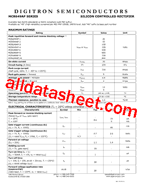 MCR649AP-9型号图片