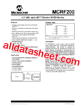 MCRF200I3M00A型号图片