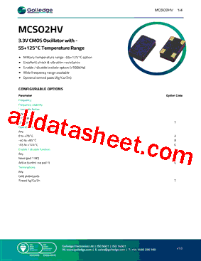 MCSO2HV型号图片