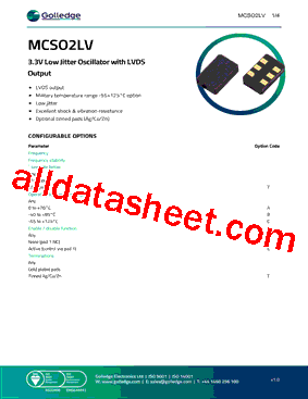 MCSO2LV型号图片