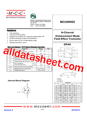 MCU09N20型号图片