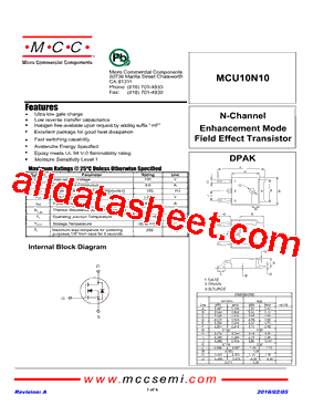 MCU10N10型号图片