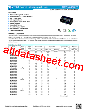 MCW03-12D15型号图片