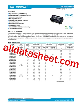 MCWI03-48D05型号图片