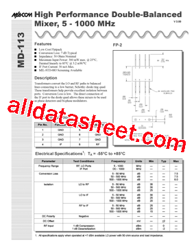 MD-113PIN型号图片