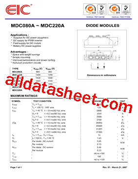 MDC220A型号图片