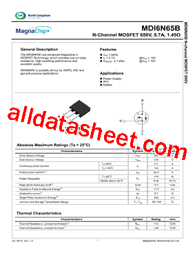 MDI6N65BTH型号图片