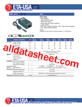 MDL60-36SX-W型号图片