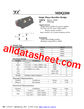 MDQ200型号图片