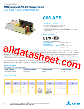 MDS-065APS24BA型号图片