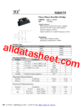 MDS75-16型号图片