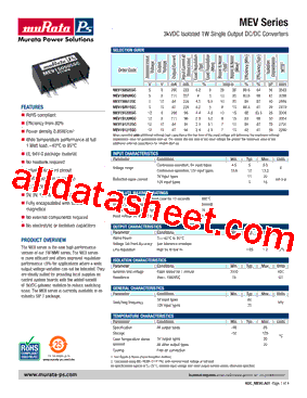 MEV1S1212SC型号图片