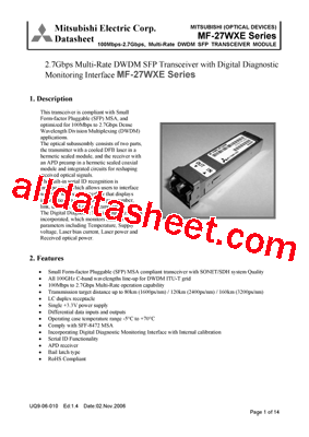 MF-27WXE-M11ZA230型号图片