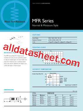 MFR25SFTE52-270R型号图片