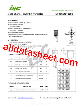 MFT60N12T22FS型号图片