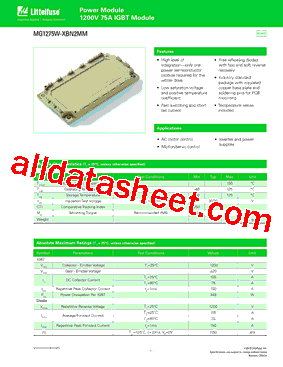 MG1275W-XBN2MM型号图片