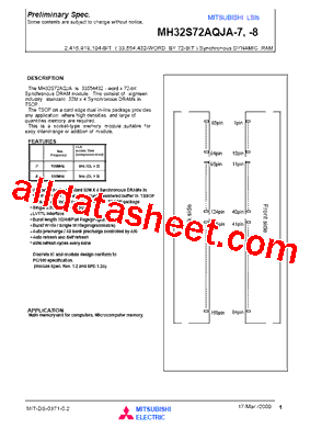 MH32S72AQJA-7型号图片