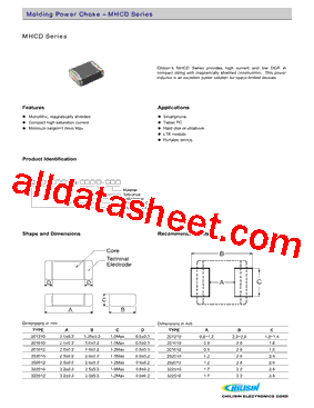 MHCD201610A-1R0M-A8S型号图片