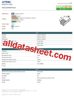MHQ1005P68NHTD25型号图片