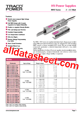 MHV12-1.5K1300P型号图片