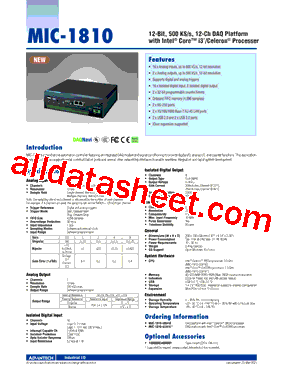 MIC-1810-U3A1E型号图片