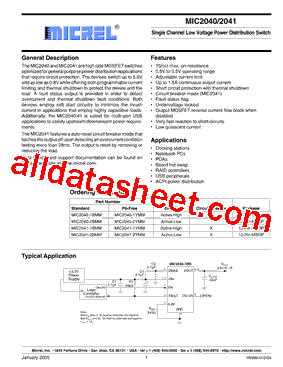 MIC2040-1BMM型号图片