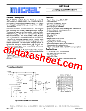 MIC2184YM型号图片