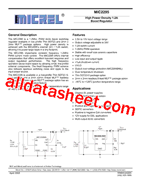 MIC2295BML型号图片