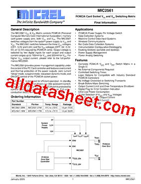 MIC2561-0YM型号图片