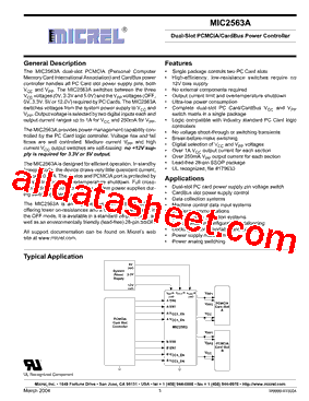 MIC2563A-1YSM型号图片