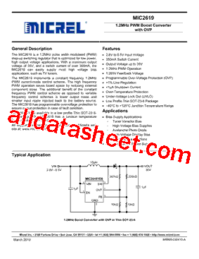 MIC2619YD6TR型号图片
