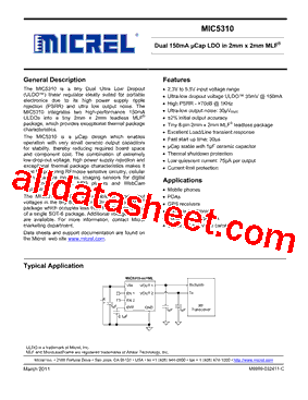 MIC5310-2.8/2.6YML型号图片