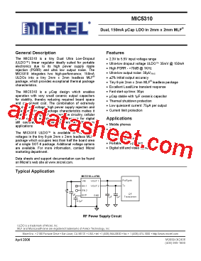 MIC5310-GFYMLTR型号图片