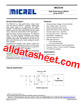 MIC5318YMT型号图片