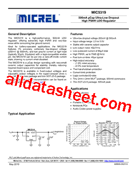 MIC5319-2.8YMLTR型号图片