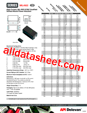 MIL4922-09L型号图片