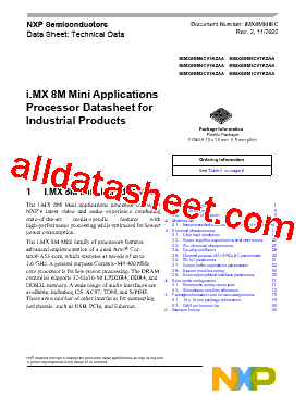 MIMX8MM4CVTKZAA型号图片