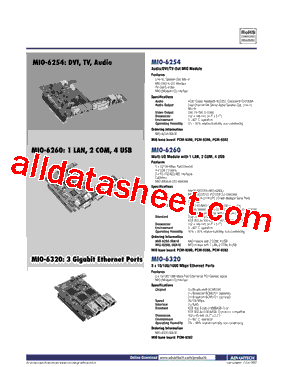 MIO-6320-00A1E型号图片