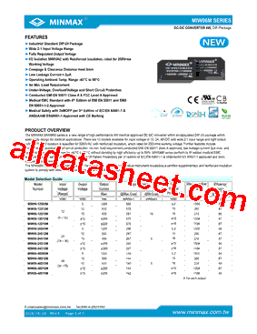 MIW06-24S15M型号图片