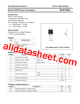 MJE15032G型号图片