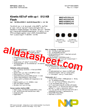 MKE18F512VLL16型号图片