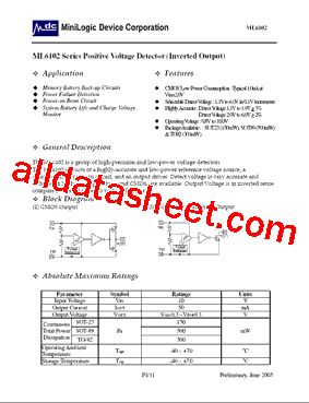 ML6102C303MBG型号图片