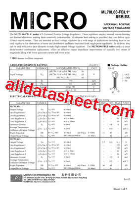 ML78L24A型号图片