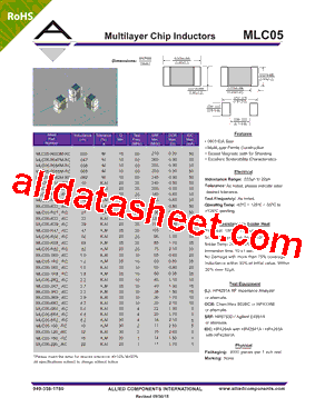 MLC05-R39_-RC型号图片