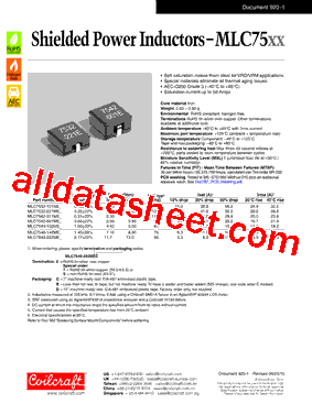 MLC7542-601MEC型号图片