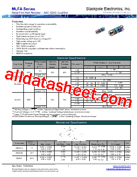 MLFA25ZTC100K型号图片