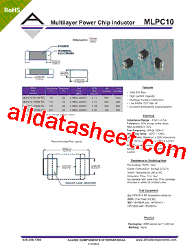 MLPC10-1R5M-RC型号图片