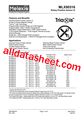 MLX90316KDC-SPI型号图片